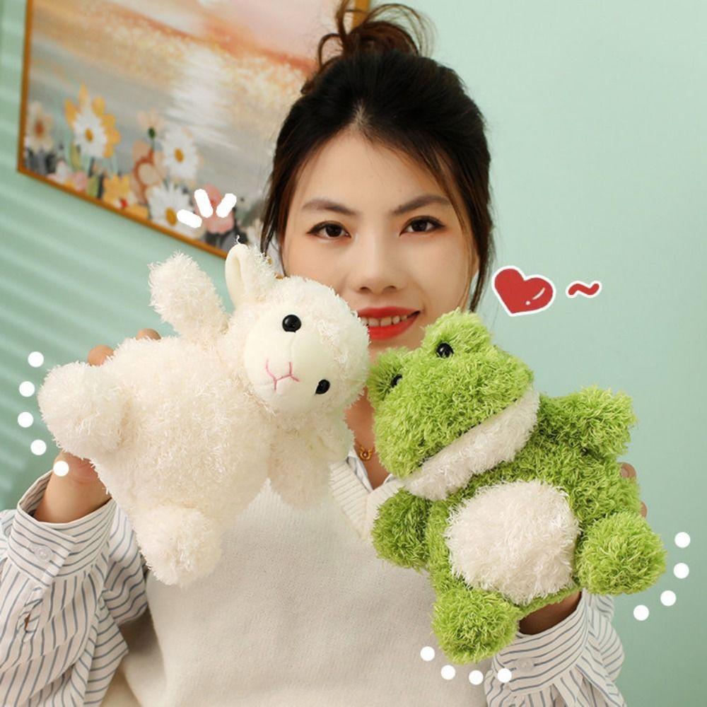 Interactive Simulation Frog Stuffed Toys Handmade Cartoon Sleeping Doll  Kids Gifts