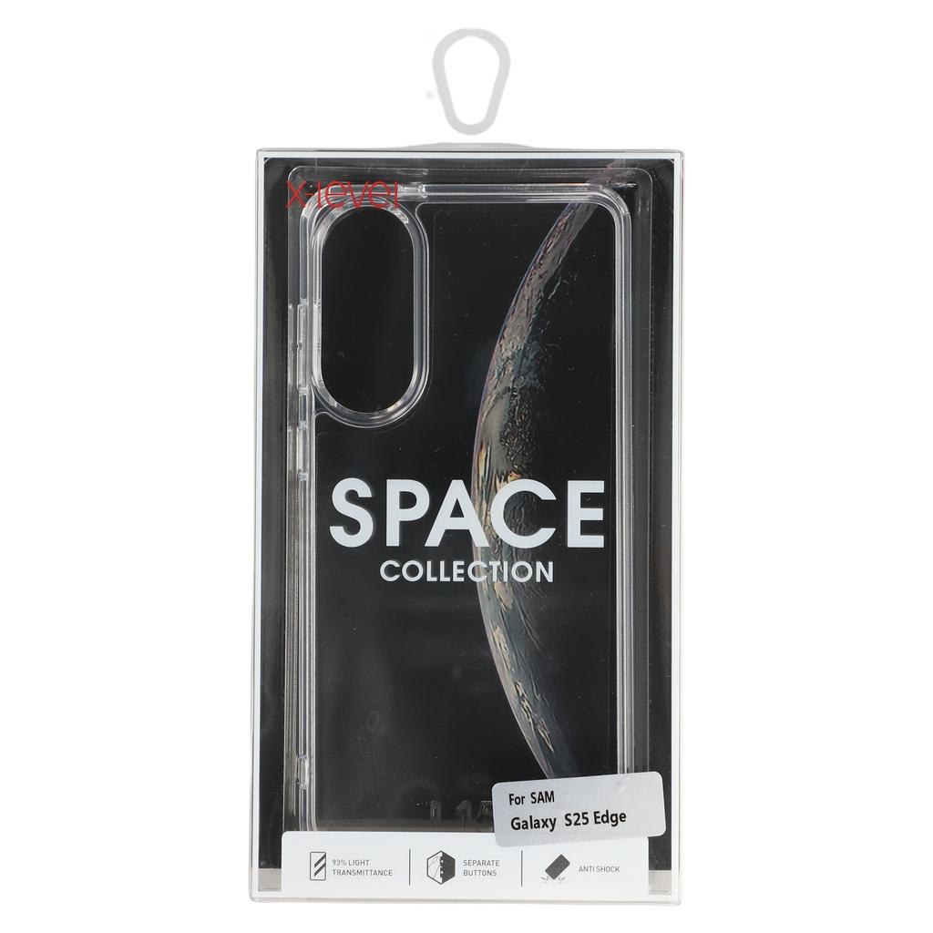 X-LEVEL For Samsung Galaxy S25 Edge Case PC+TPU Transparent Anti Drop Phone Cover