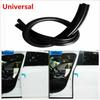 2Pcs B Pillar Car Door Rubber Sealing Strips Rear Edge Trim Windproof Soundproof