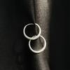 925 Sterling Silver Earrings Women's Circles Premium Sensitive Ear Bone Nails Sleeping Free Ear Hole Earrings Earrings Earrings