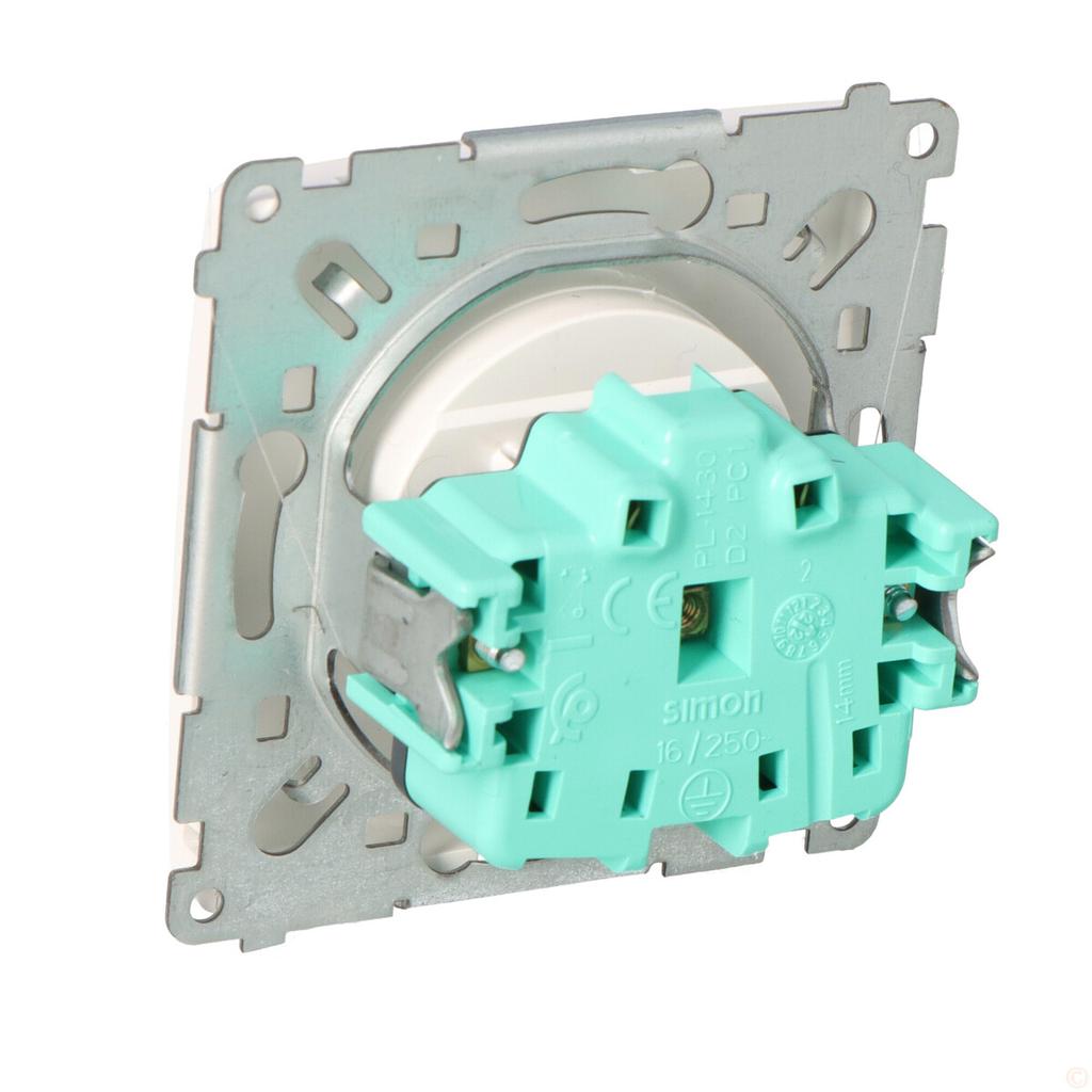 Single socket without grounding BMG1.01/11 Basic module white