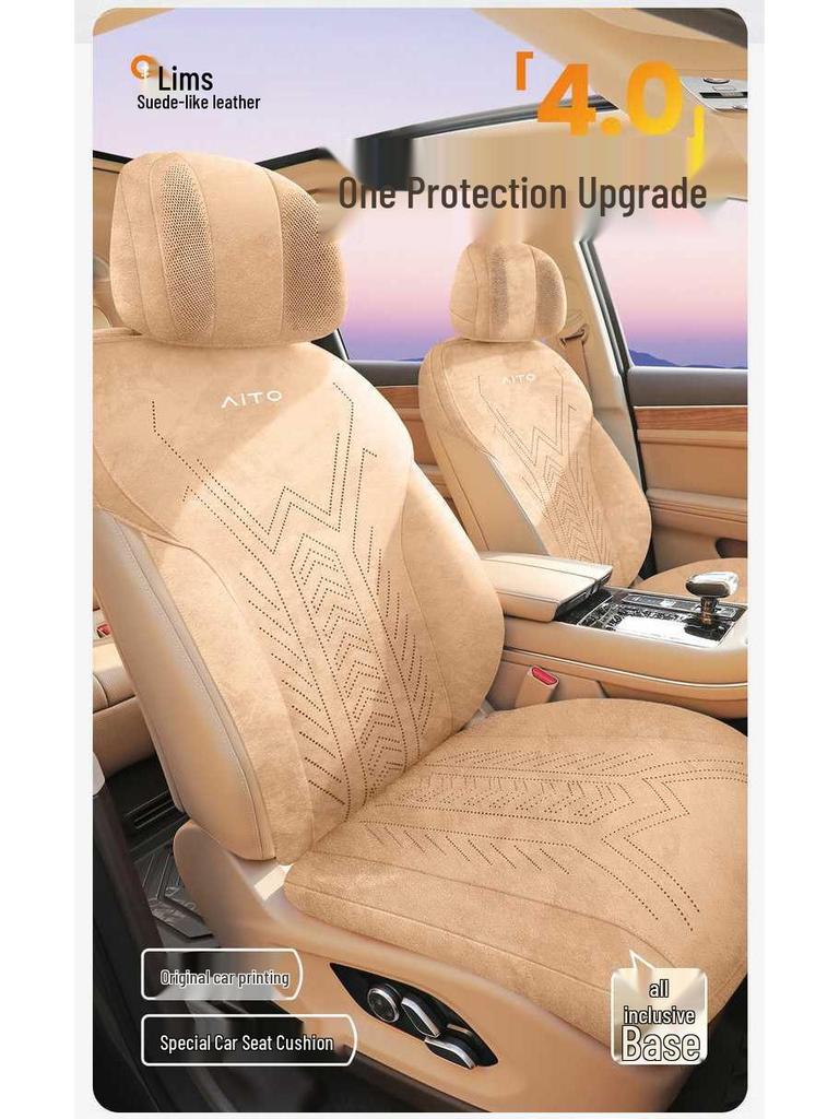 Wenjie M9 Wildleder Sitzkissen: Ganzjahres-, Atmungsaktive, Perforierte Abdeckungen