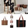 Stylish Large Capacity Plaid Tote Bag For Women With Versatile Color Options Perfect For Daily Use