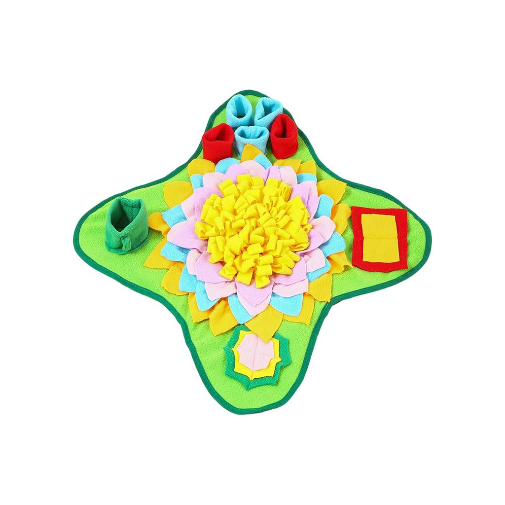 Colorful Flower Snuffle Mat for Dogs – Interactive Sniffing & Foraging Toy, Slow Feeder & Puzzle Game for Boredom Relief
