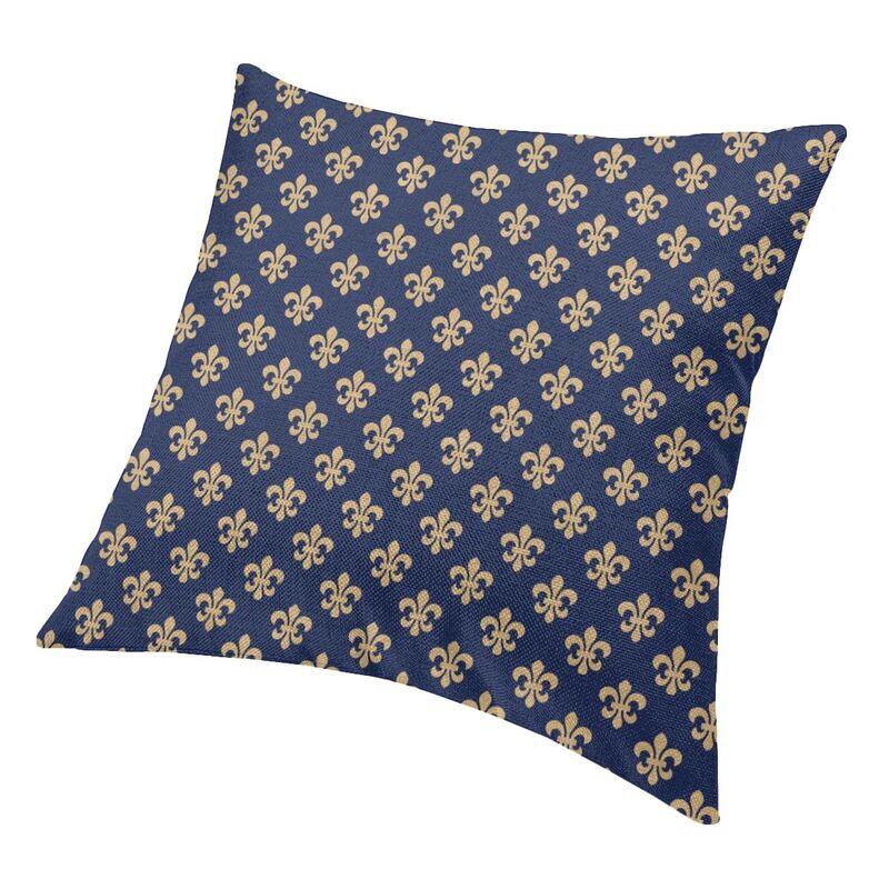 Federa per Cuscino Chic Personalizzata con Fiore di Giglio Fleur De Lis Morbida Carina Cuscino Decorativo per Soggiorno