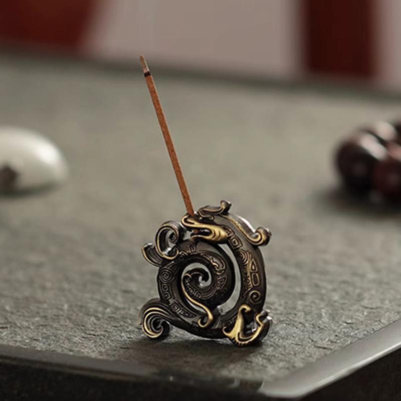 Dragon Incense Holder Metal Incense Stick Holder Incense Burner for Living Room Buddha Hall Yoga Studio