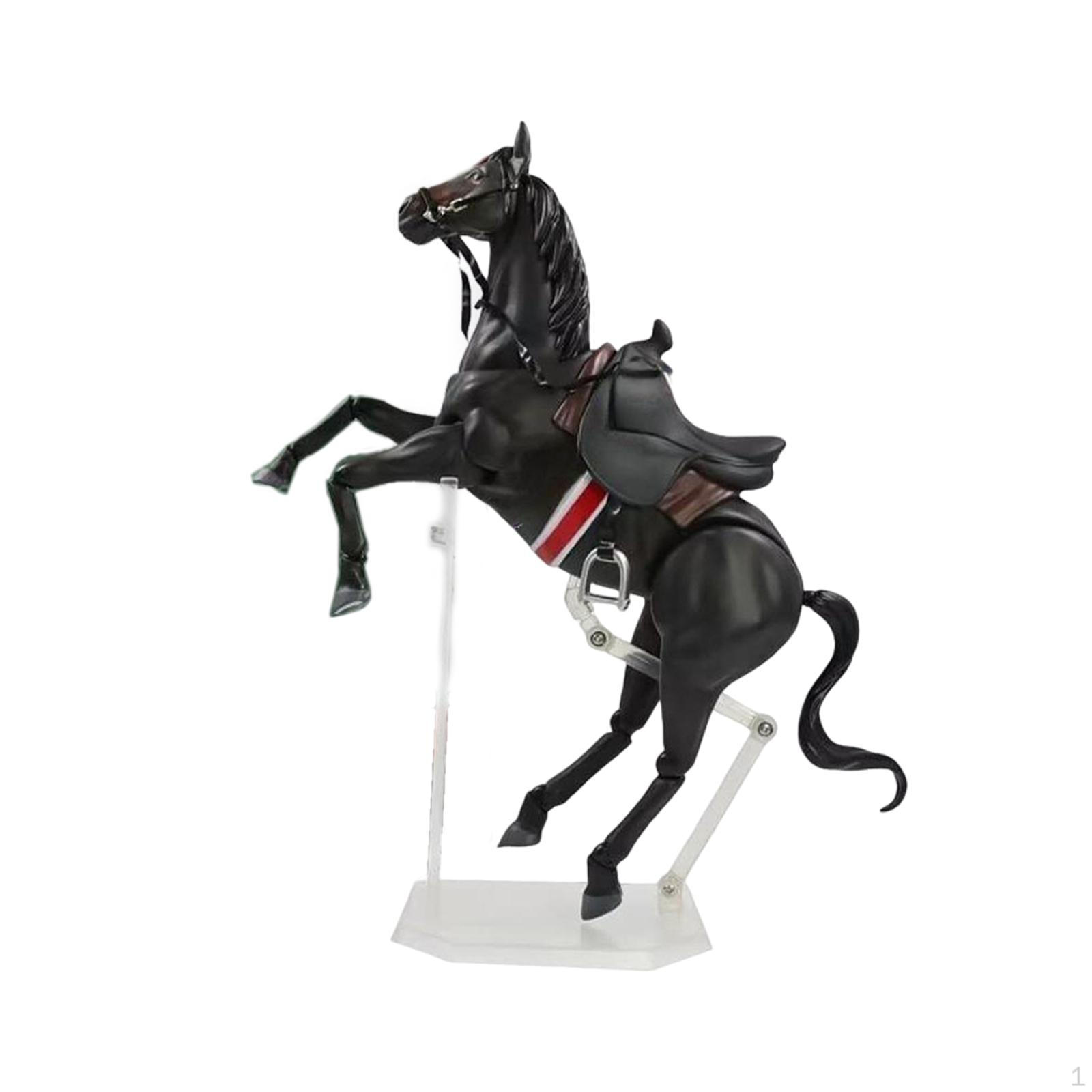 Horse Figurine Action Figure Model Simulation Home Decor Creative Poseable Collectible for Children