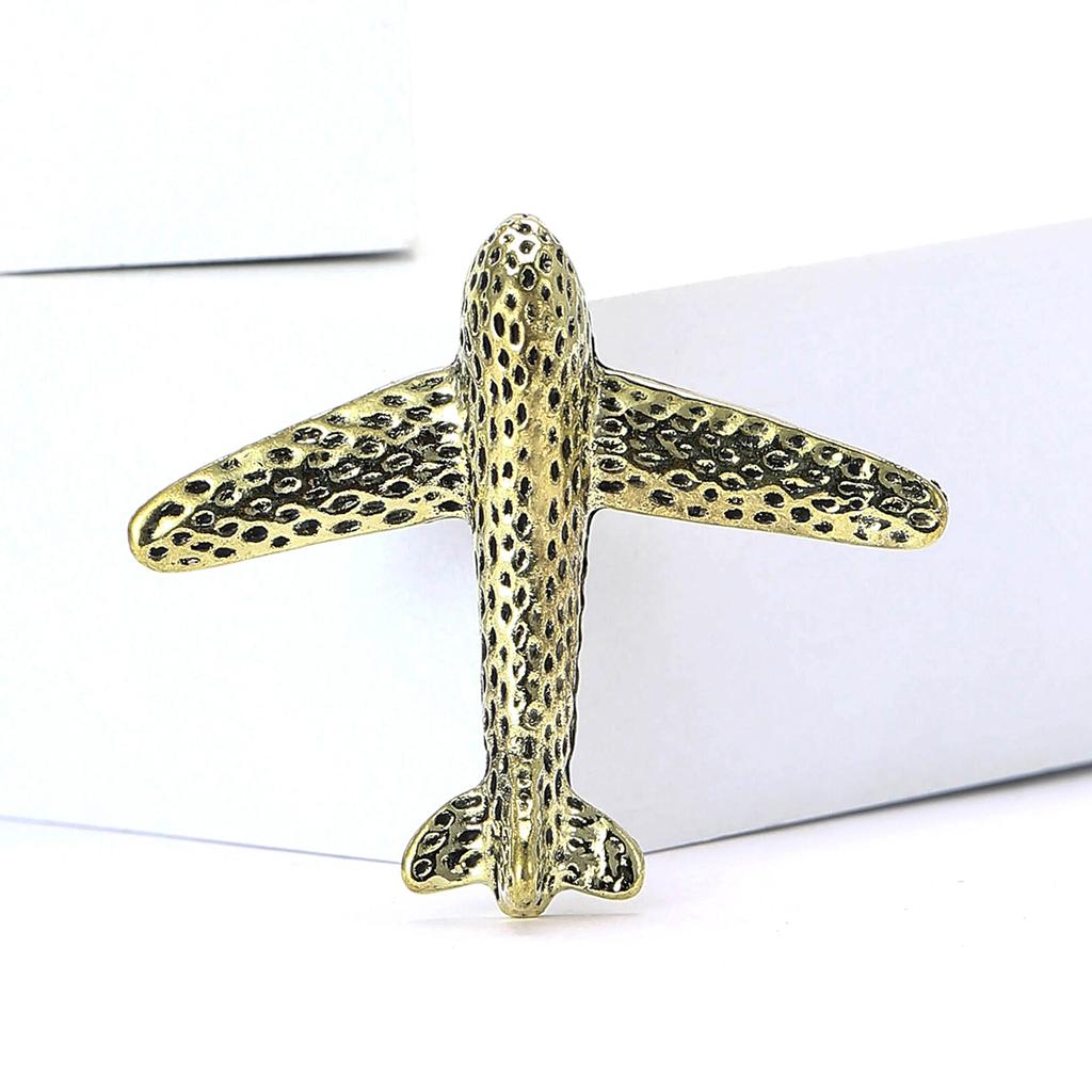 Stylish Rhinestone Aircraft Brooches for Women Enamel Transportation Pins Event Funny Luxury Gifts New Year Friends Decoration