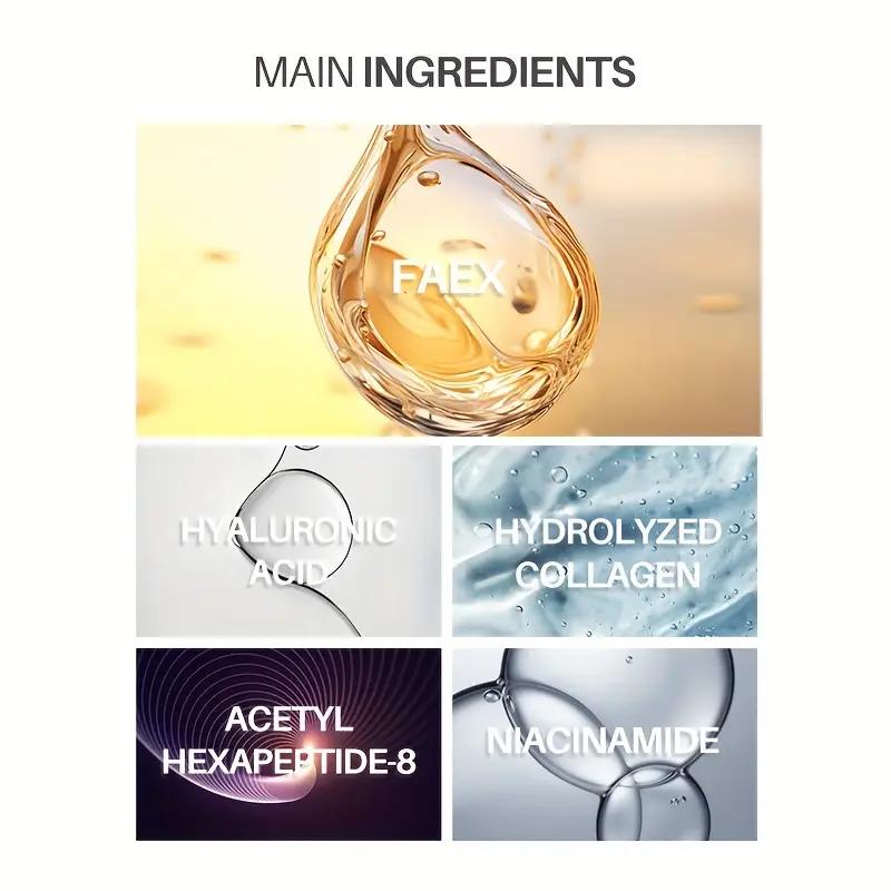 Mască facială cu colagen bio în foaie Mască facială anti-îmbătrânire cu peptide pentru strălucirea pielii Tratament de fermitate, hidratare și de reducere a ridurilor