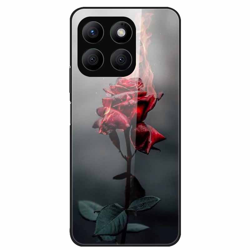 For Honor X8C Case Tempered Glass Hard PC Back Shell for Honor X8C 4G Phone Cases Bumper Covers for HonorX8C X 8C Fashion Shells