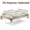 Marble Printed Rectangular Table Cloth 180×140cm Universal Table Cover  Beauty Massage