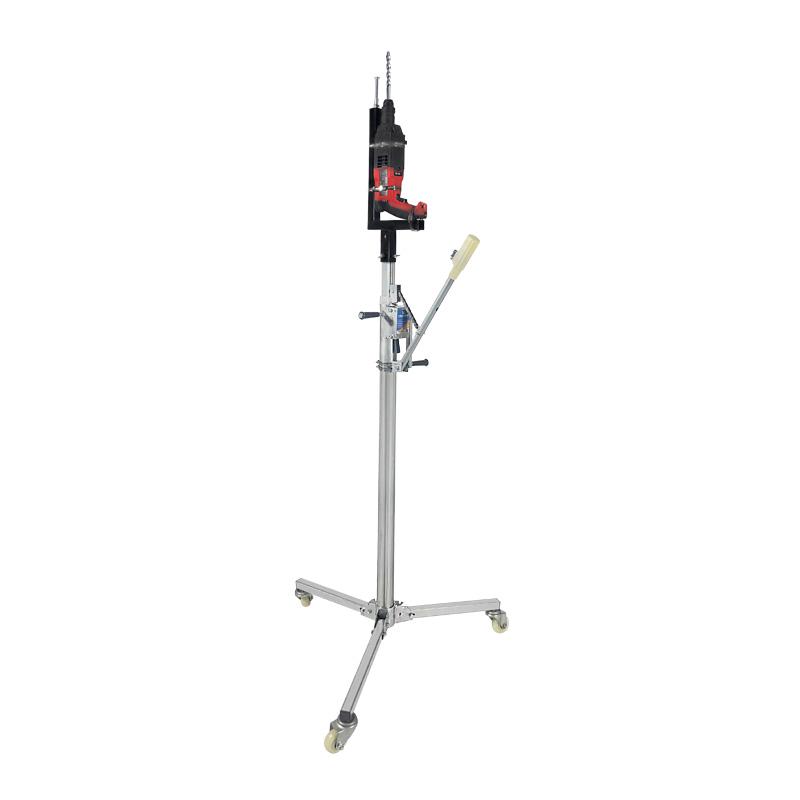 Versatile Electric Hammer Stand with Hydraulic Punch and Impact Drill for Ceiling Installation