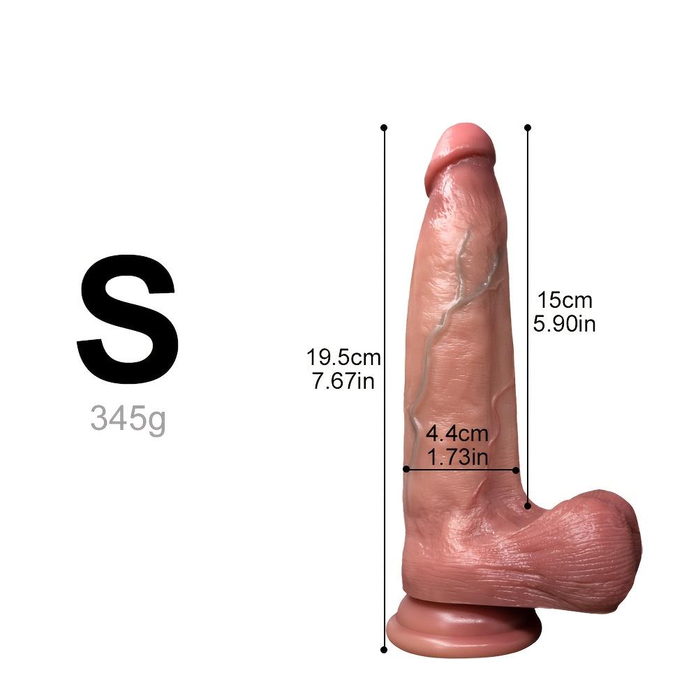 Large Girth Double Layer Liquid Silicone Phallic Dildos-Soft,Realistic,Ideal for Intimate Play&Pleasure,Pleasure Toys,Realistic Texture,Durable Toy