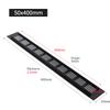 Grille Air Vent Premium Wall Black Multi-functional Replacement Ventilation Cover Wardrobe 50*150-400mm Aluminum