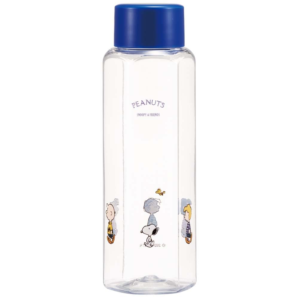 

Skater Easy-to-Grip Hexagonal Plastic Water Bottle, 350ml, Blow-Drop Design, for Adults and Kids, Direct Drinking, Transparent, Snoopy Design,
