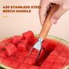 Stainless Steel Watermelon Cutter And Fruit Slicer Tool – 3-in-1 Melon Baller Fruit Carving Knife & Scooper For Home Kitchen