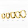 2PCS Stainless Steel Minimal Crystal Zirconia Hoop Earrings Gold Silver Color Small Huggie Cartilage Earring Piercing Jewelry