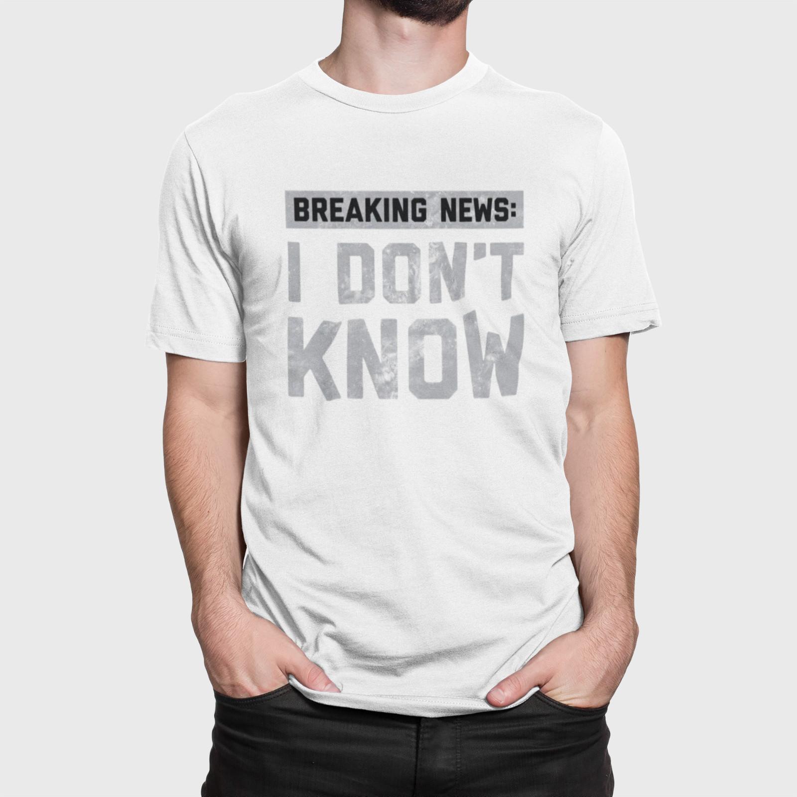 Breaking News: I Don t Know Grunge Apathy T-Shirt L