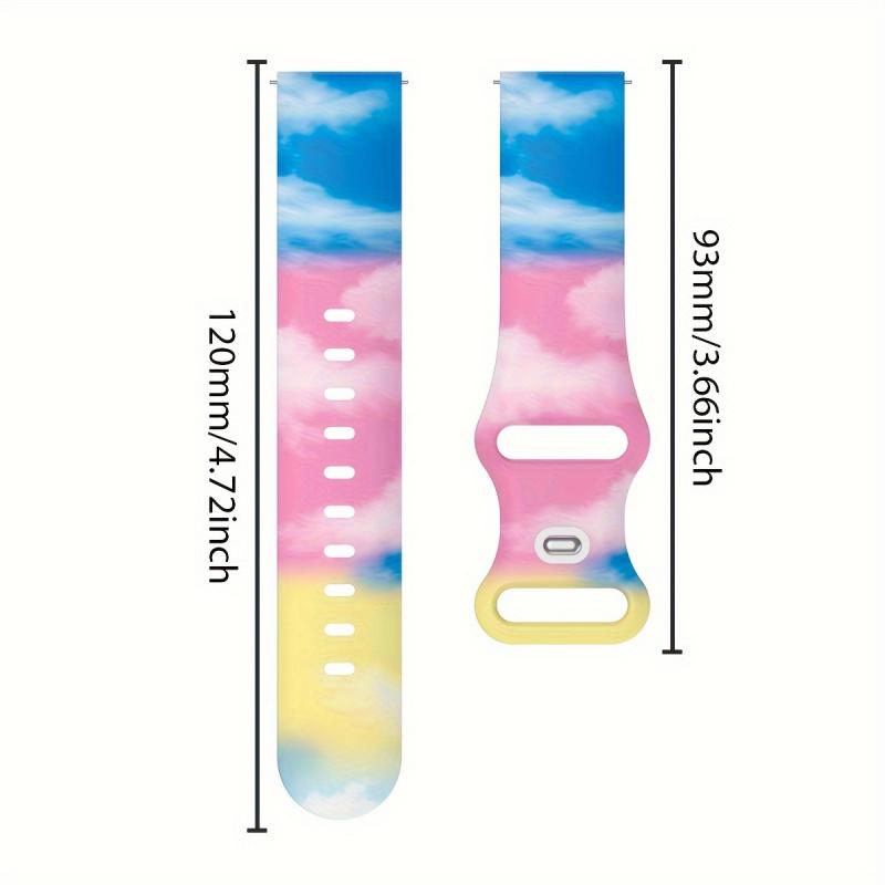 Cinturino in Silicone con Stampa Oroscopo 20/22mm per Samsung Galaxy Watch6 Per Huawei GT4 Cinturino Fibbia a Farfalla