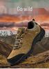 Men's Lightweight Non-slip Breathable Cowhide Hiking Shoes for Autumn and Winter
