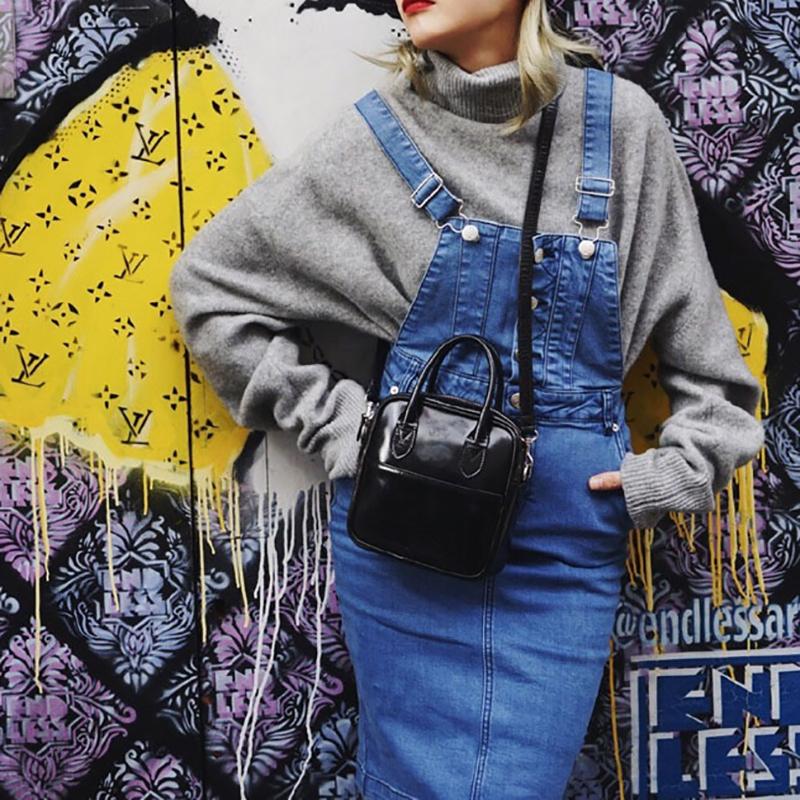 PU leather bags for women small flap shoulder bag casual fashionable