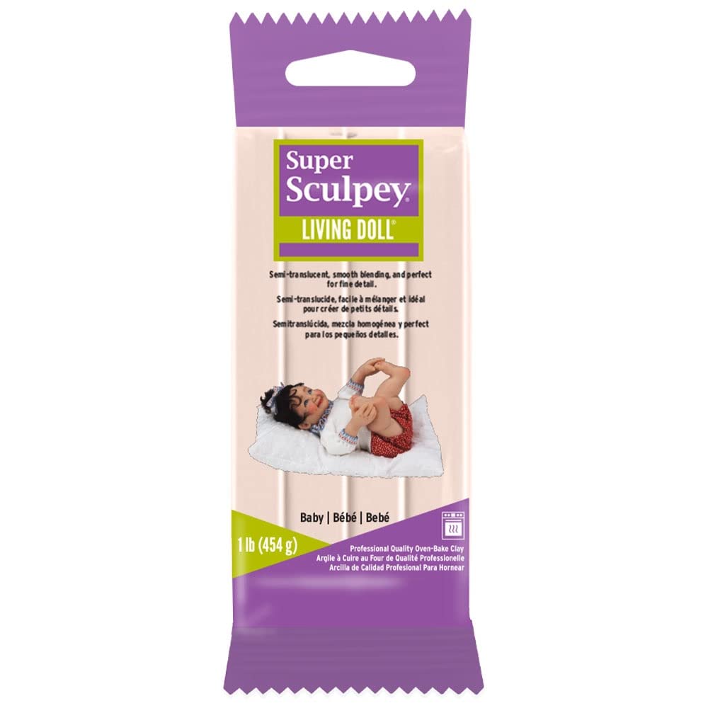 Sculpey Polyfoam Super Sculpey Living Doll Baby 454g 39050004