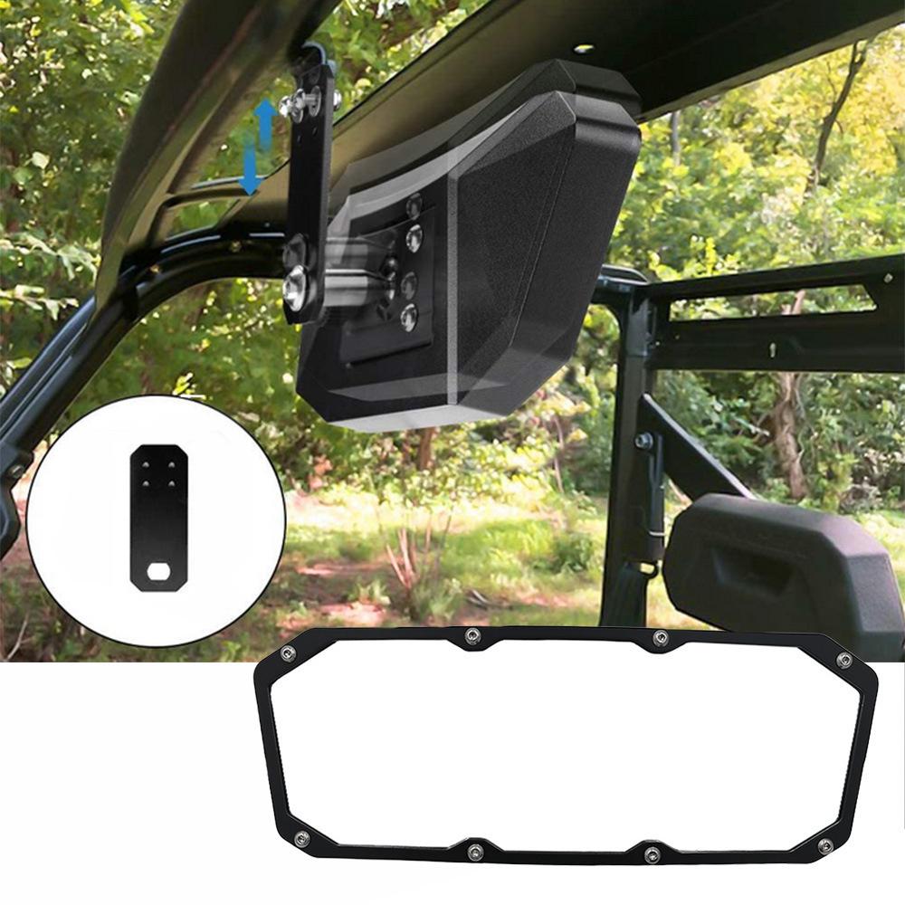 UTV Center View Mirror & 2 Side View Mirrors For Polaris Ranger 500/570/900/1000