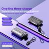 21700 Universal Battery Charger Case 20W Type-C Battery Holder Fast Charging Built-In Cable Detachable Diy Power Bank Box