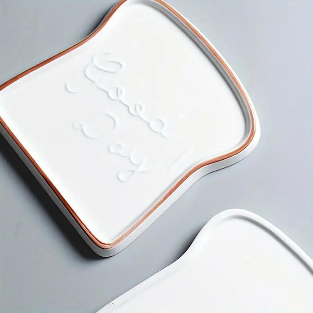 Premium Ceramic Toast Plate Durable Cake Plate Easy Care Steak Plate  Restaurant