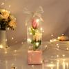 Popular Simulation Artificial Flower with Box Exquisite Fake Flower Gift Carnation Rose Bouquet Mother's Day