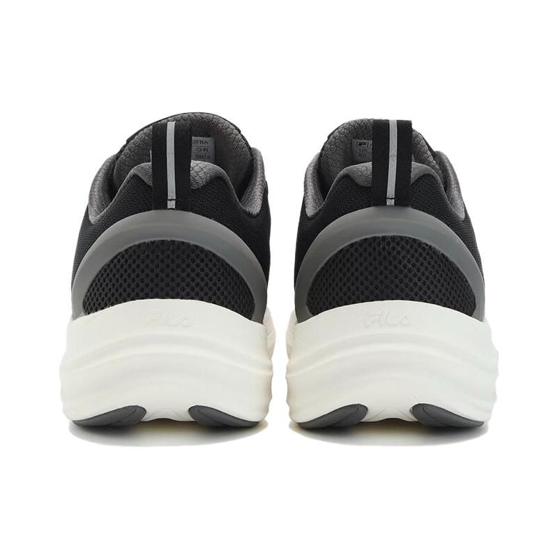 Fila Nuvole Evo Lightweight Fabric Low-Top Running Shoes Men Sneakers Black White A12M331112FBA