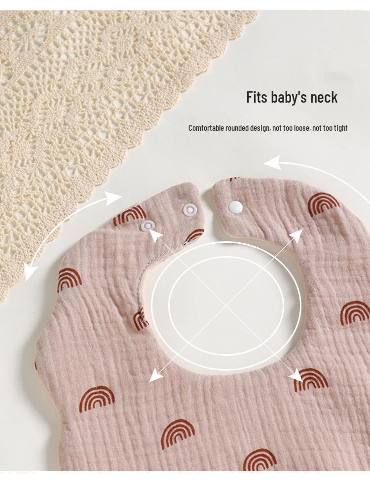 Sześcio-warstwowy bawełniany muślinowy śliniaczek i ochraniacz na brzuszek dla dziecka