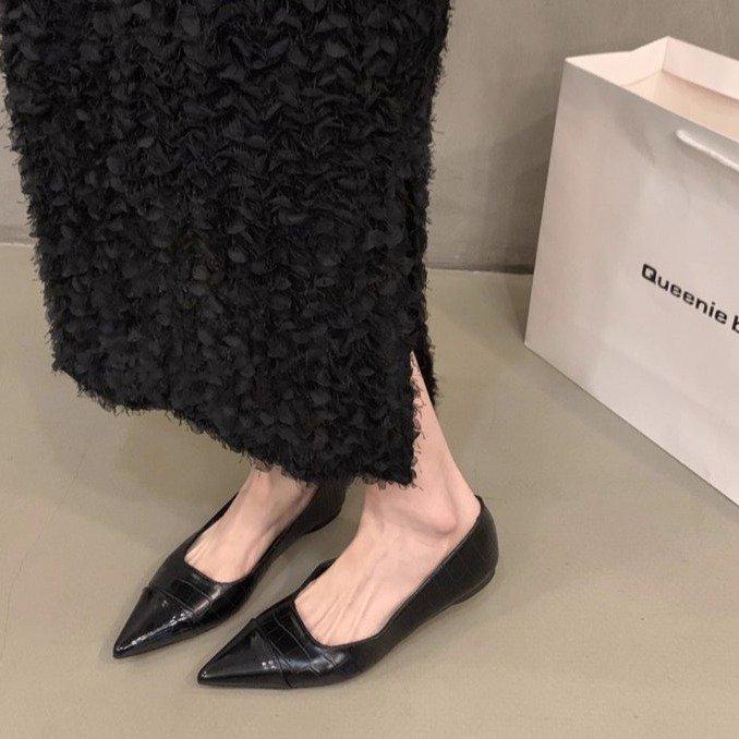 

Новые женские балетки розовые черные женские туфли на плоской подошве рабочие балетки однотонные слипоны лоферы женские туфли женская роскошная обувь 35