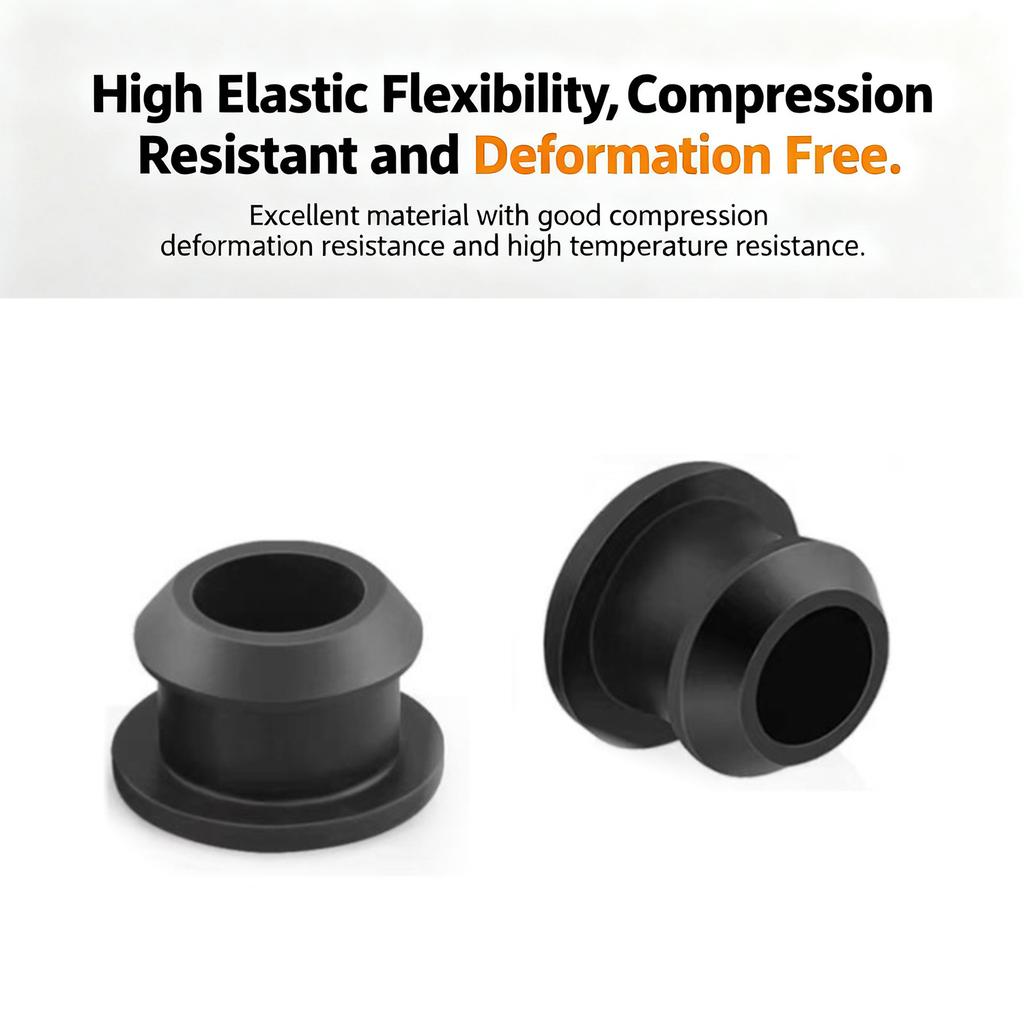 5 Stück 2,5-15mm Schwarz Konisch Aufschnappbar Silikonkautschuk T-Typ Stopfen Blindkappen Rohreinsätze Stopfen Beweis Hohe Temperatur