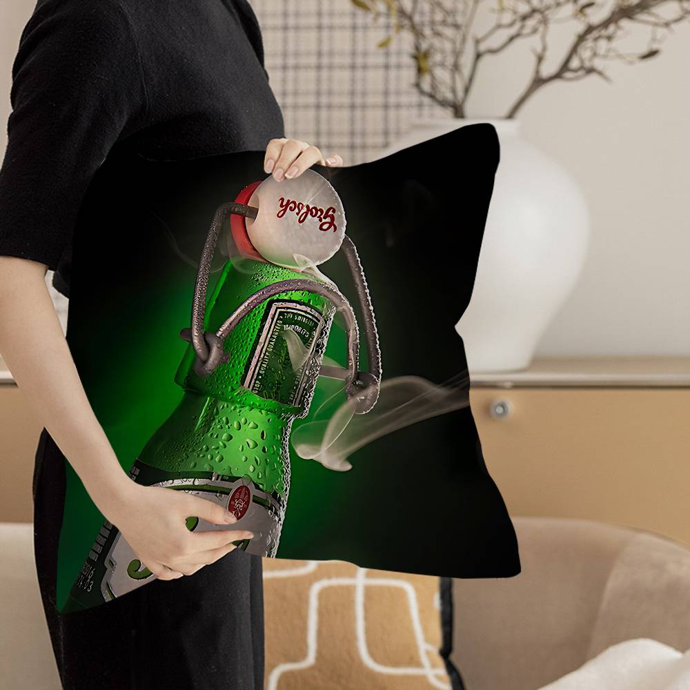 Grolsch Lager Beer Pillow Cover For Bedroom Room And Living Room Sofa Decorative Cushion Cover