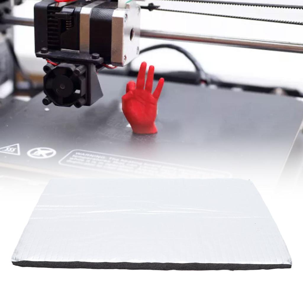 Heat Insulation Cotton 10mm Thick 3 Layers Dual Density 3D Printer Hot Bed Insulation Cotton for Ender 3 Pro for Ender 5