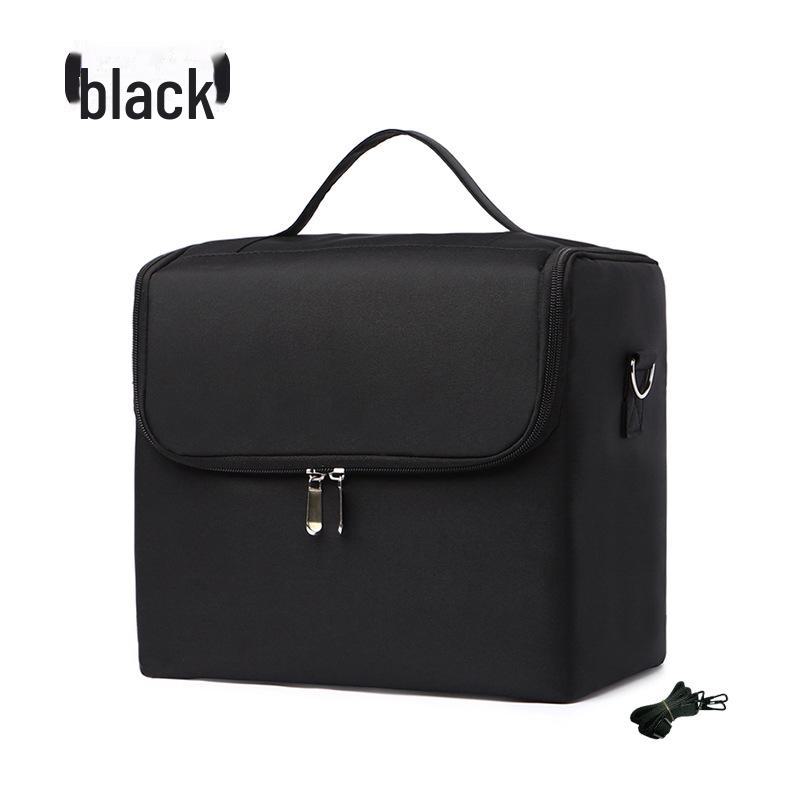 

Многослойная косметичка большой вместимости с вышивкой: Профессиональный органайзер для инструментов для макияжа и нейл-арта