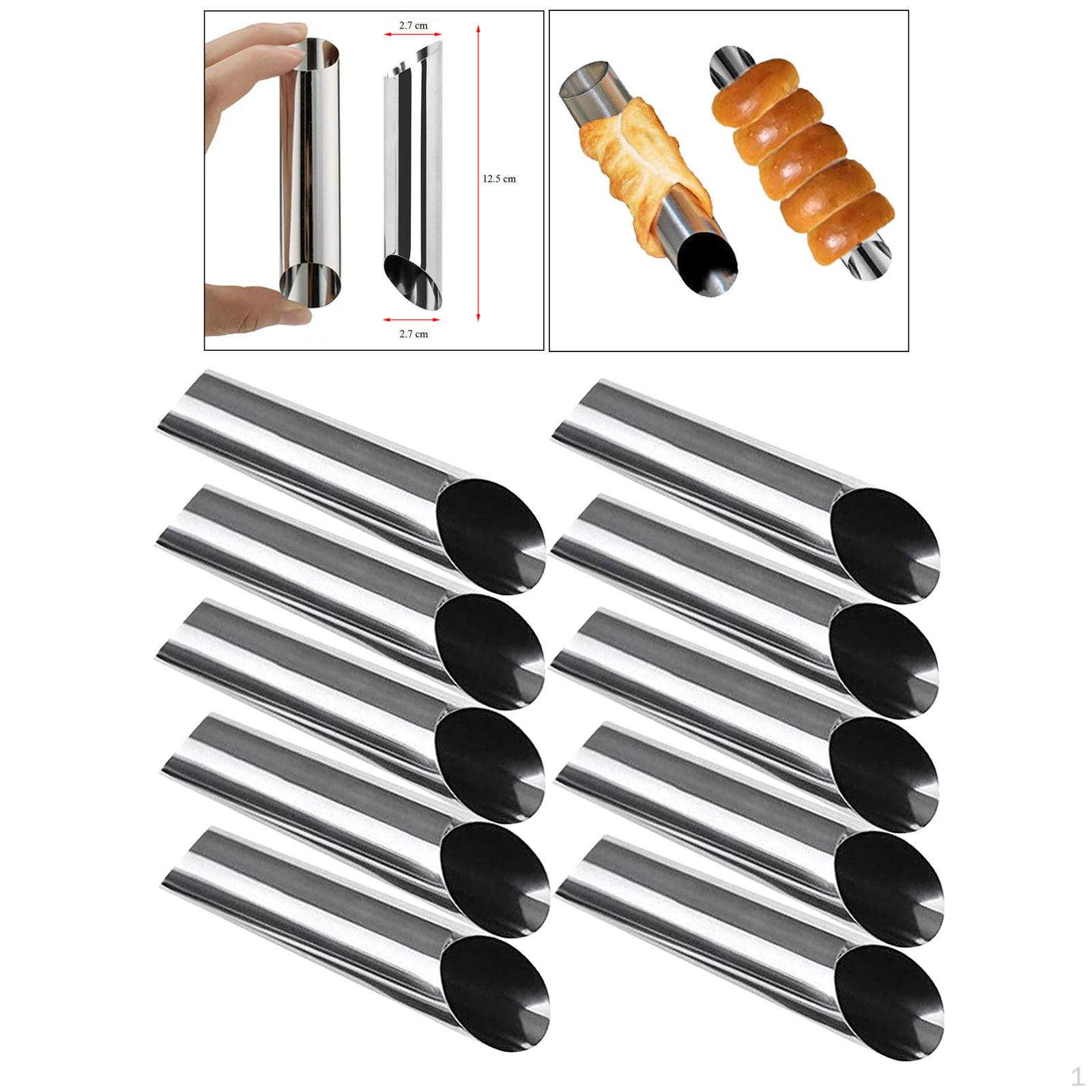 

Конусы, трубочки канноли, выпечка рулетов для выпечки хлеба на свадьбу, Рождество, годовщину 10pcs