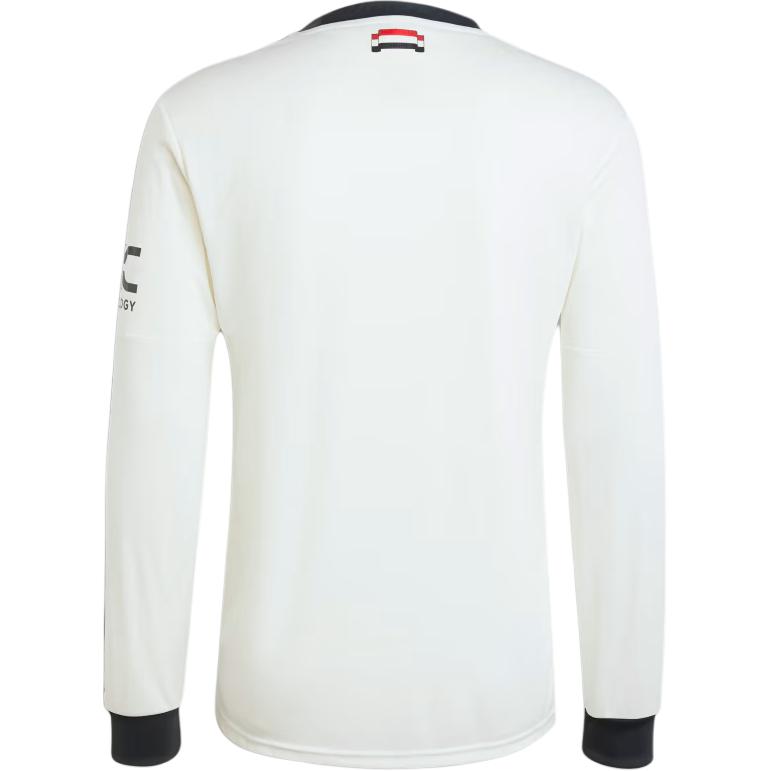 adidas Manchester United 24/25 Long Sleeve Third Jersey Off White IY7810