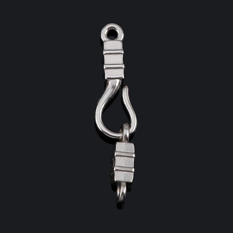 Stainless Steel Hand-Shape Toggle Connectors Diy Jewelry Making Bracelet Clasps Bulk Accessories