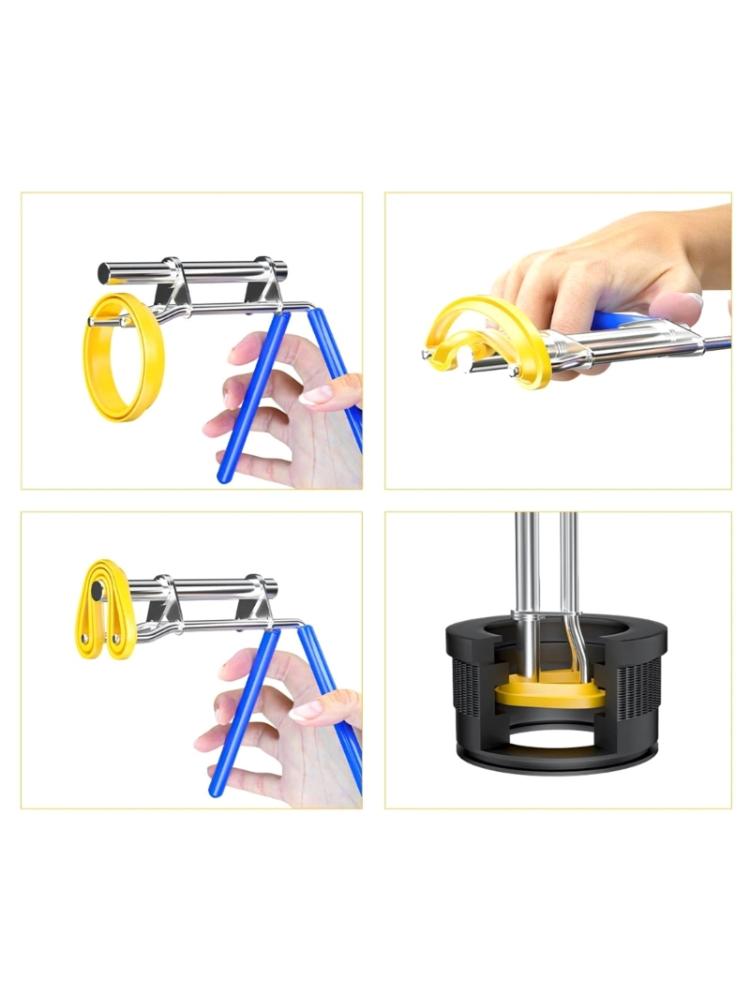 3Pcs Hydraulic Cylinder Seal Installation Tools Hydraulic Cylinder Piston Repair Seal Kit Rod Seal Hydraulic Seal