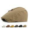 Spring Autumn Beret British Vintage Forward Cap Peaked Cap False Pocket Paintwork Cap