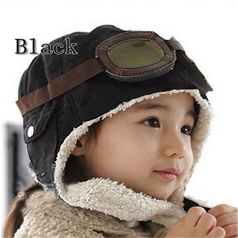 2 Colors Lovely Toddlers Warm Cap Kids Hat Boy Beanie Cool Baby Girl Infant Winter Pilot Cap