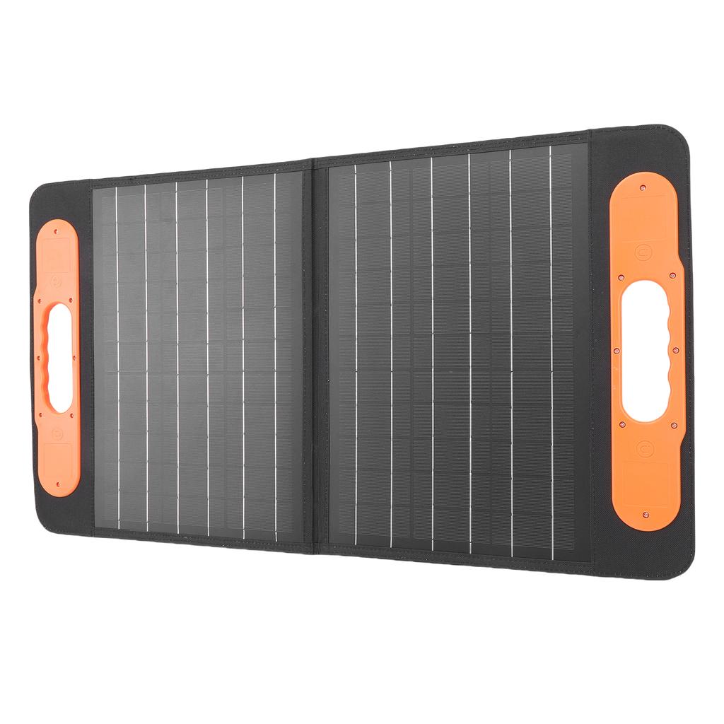 100W Faltbares Solarpanel Camping   Hohe Effizienz USB A Typ C Ausgang für Powerstation, Kompatibel mit 5V und 12V Geräten