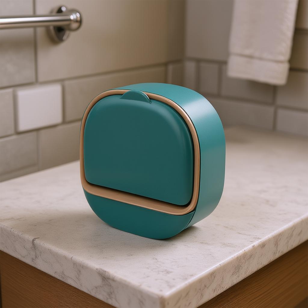 Built-in Drainage System Wall-mounted Soap Box Cover For Soap Holder