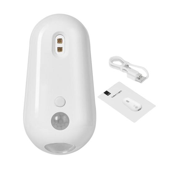 Toilet Light with Intelligent Sensing UV Sterilization Rechargeable USB-C Night Light Peel And Stick Soft Nightlight for Bathroom Toilet