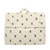 Vintage Corduroy Backpack Women's Bow Print Large Capacity Backpack