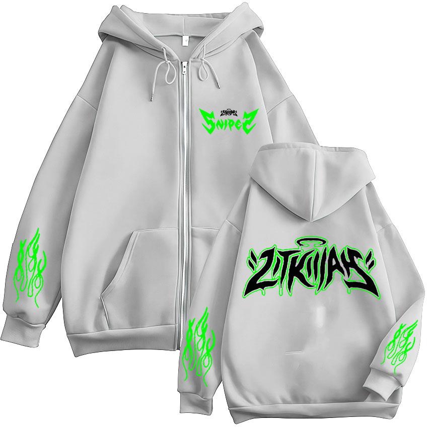Rapper Lit Killah Tour  Album Zip Up Hoody Men Women Y2K Fashion Harajuku Sweatshirt Hip Hop Gothic Long Sleeve Jacket Hoody