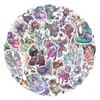 50 Cross-border Color Monster Cartoon Waterproof Stickers for Creative DIY Decoration On Notebooks, Skateboards, and Journals