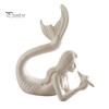 Literary Style Room Decor 3D Printed Mermaid & Starfish Figurine, Exquisite Sculpture, Ocean Small Statue for Bay Window Theme Desktop Ornament